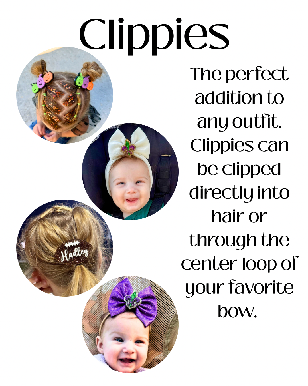 Mardi Gras Piggy Clips