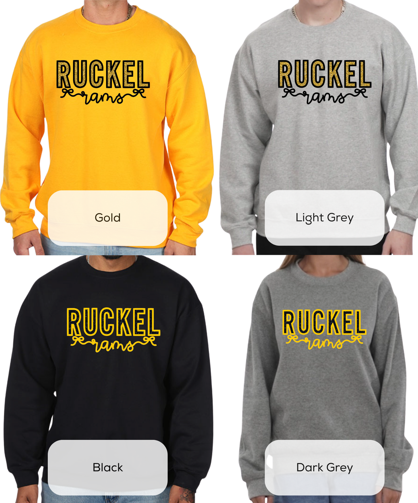 Ruckel Rams Applique Sweatshirt