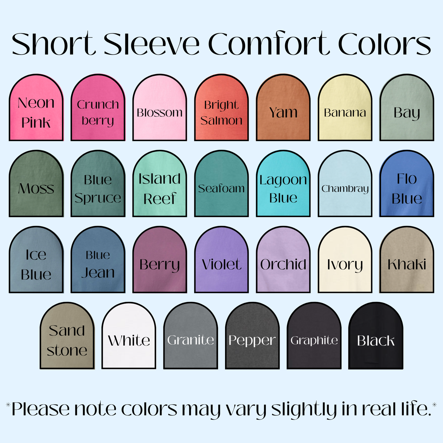 Custom Embroidered Comfort Colors T-Shirts