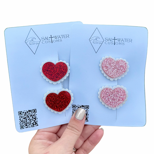 Heart Piggy Clips