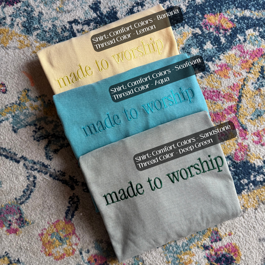 Custom Embroidered T-Shirts