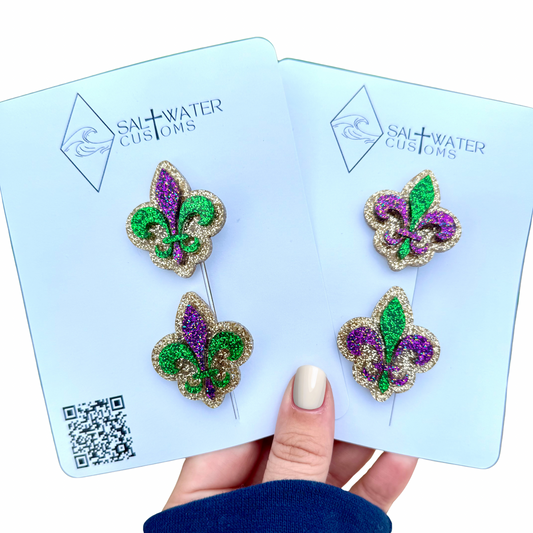 Mardi Gras Piggy Clips