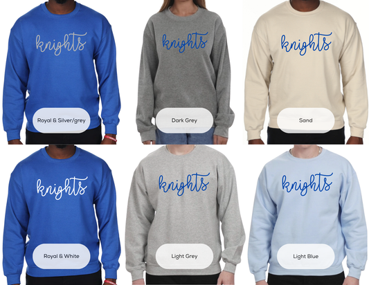 Knights Script Sweatshirt